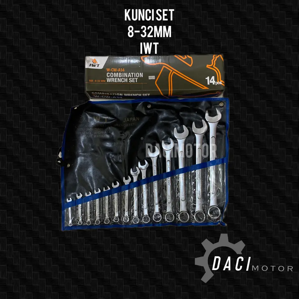 COMBINATION WRENCH / KUNCI RING PAS SET IWT W-CW-A14 TOOLS/ACCESORY/OTHER IWT