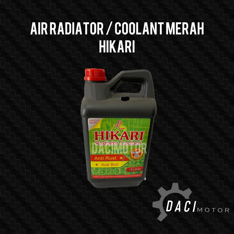 RADIATOR COOLANT MERAH HIKARI (1 DOS = 5L X 4 = 20L) COOLANT MERAH/RED AIR RADIATOR / RADIATOR COOLANT HIKARI