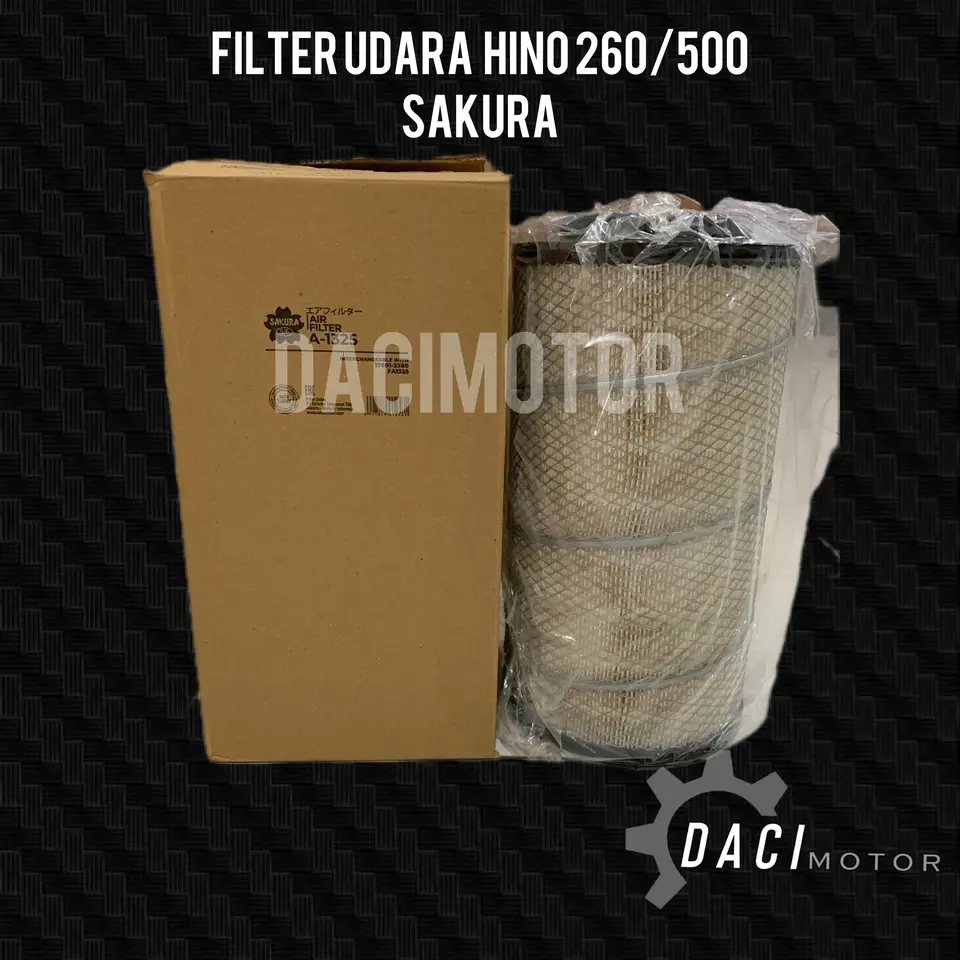 AIR FILTER HINO 260/500 SAKURA A1325/ FA1325 / 17801-3380 FILTER UDARA / AIR FILTER / AF SAKURA