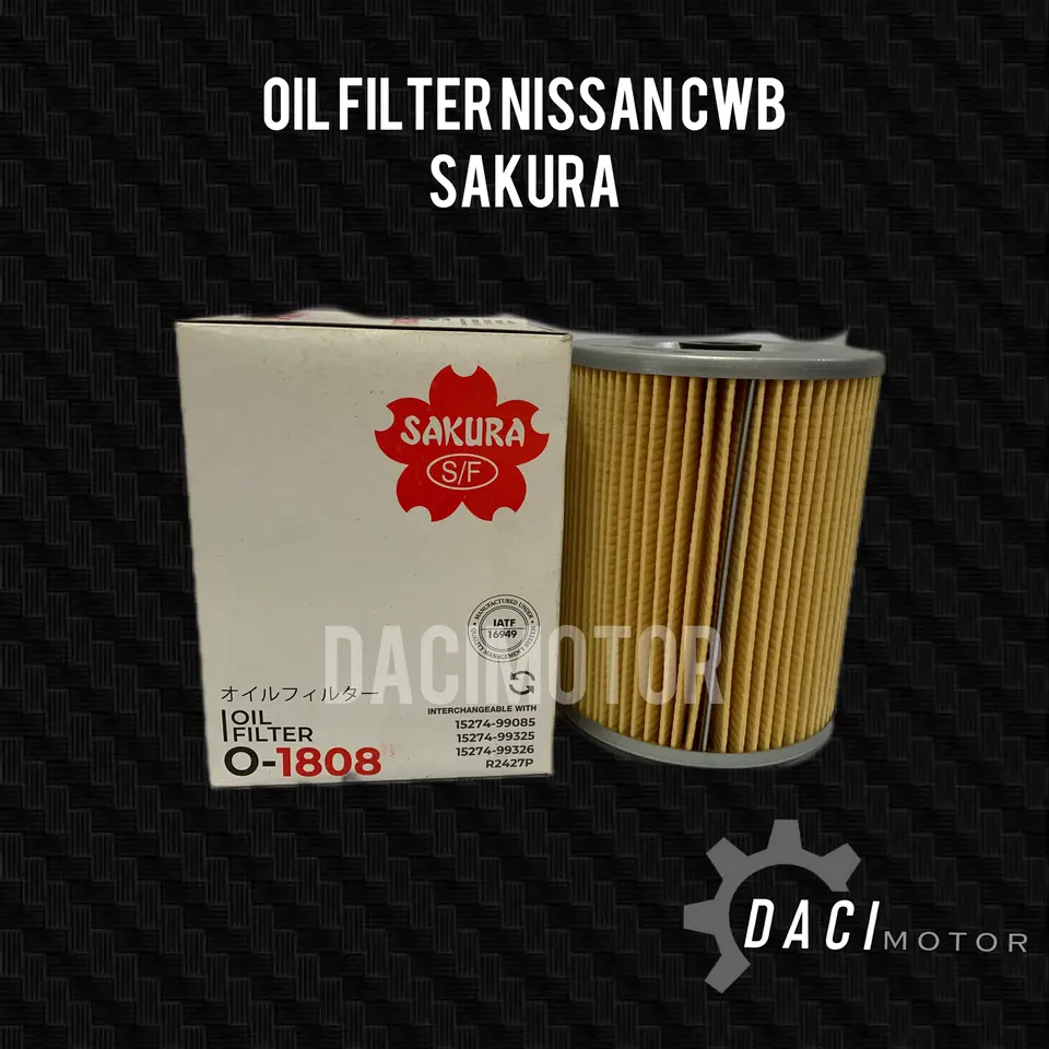 OIL FILTER NISSAN CWB 450/540 (PENDEK) SAKURA