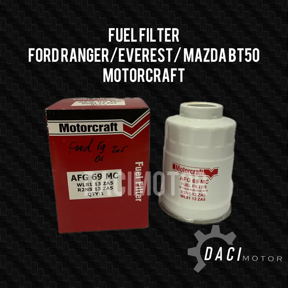 FUEL FILTER FORD RANGER 2.5 / FORD EVEREST / MAZDA BT50 MOTORCRAFT AFG69MC / WL8113ZA5 / R2N513ZA5 FILTER SOLAR/FILTER BENSIN/FUEL FILTER/WATER SEPARATOR / FF MOTORCRAFT