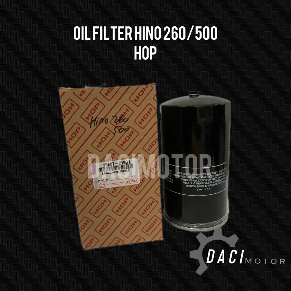 OIL FILTER HINO LOHAN 260/500 HOP 15607-2190L / C1316 FILTER OLI / OIL FILTER/ OF HOP